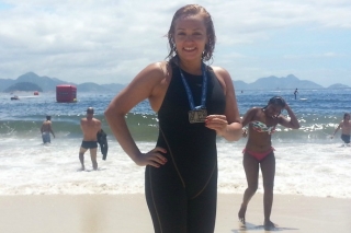 Marcella Marcellino participou do Rei e Rainha do Mar, no Rio de Janeiro