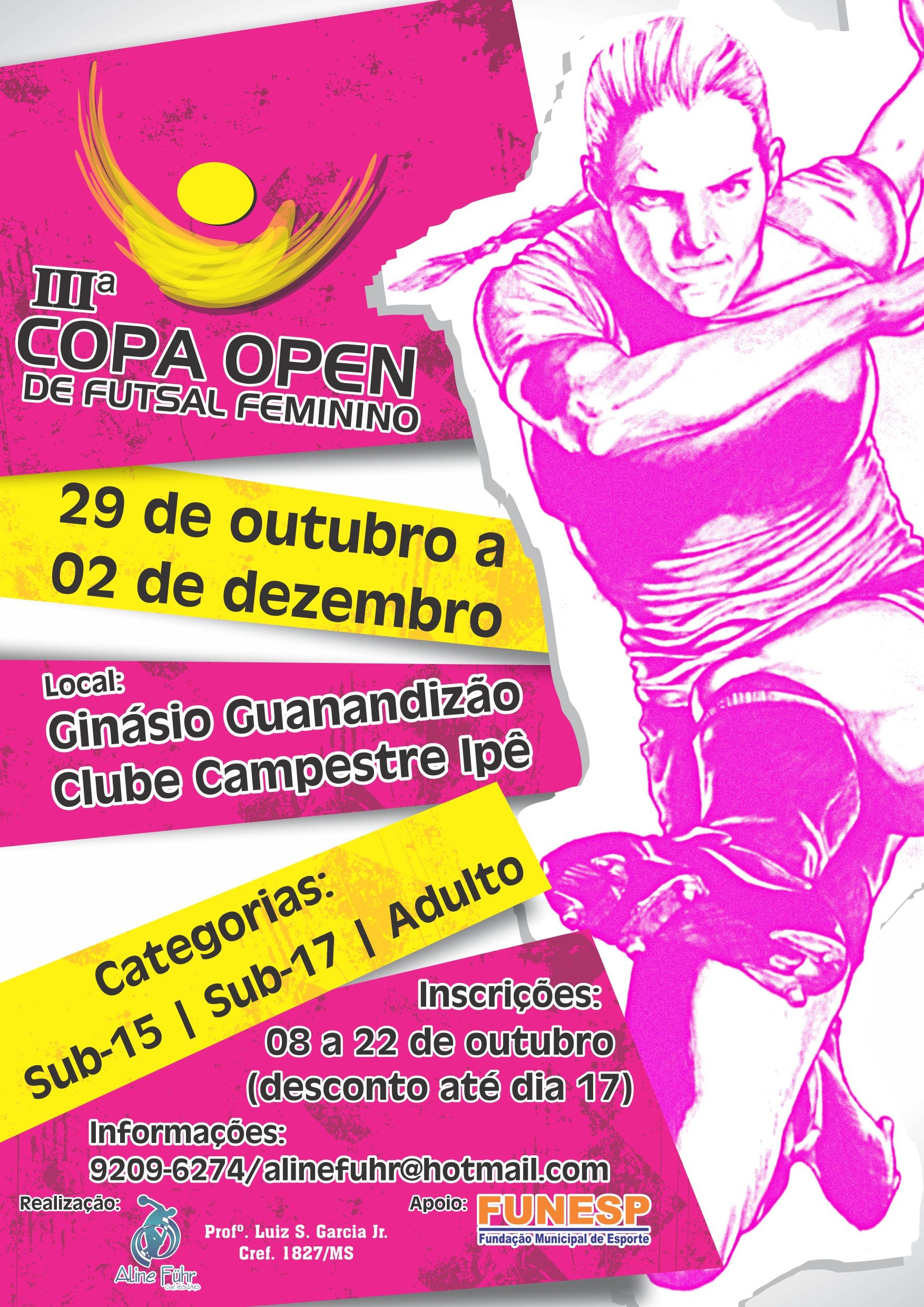 Abertas as inscrições para a Copa Open Feminina
