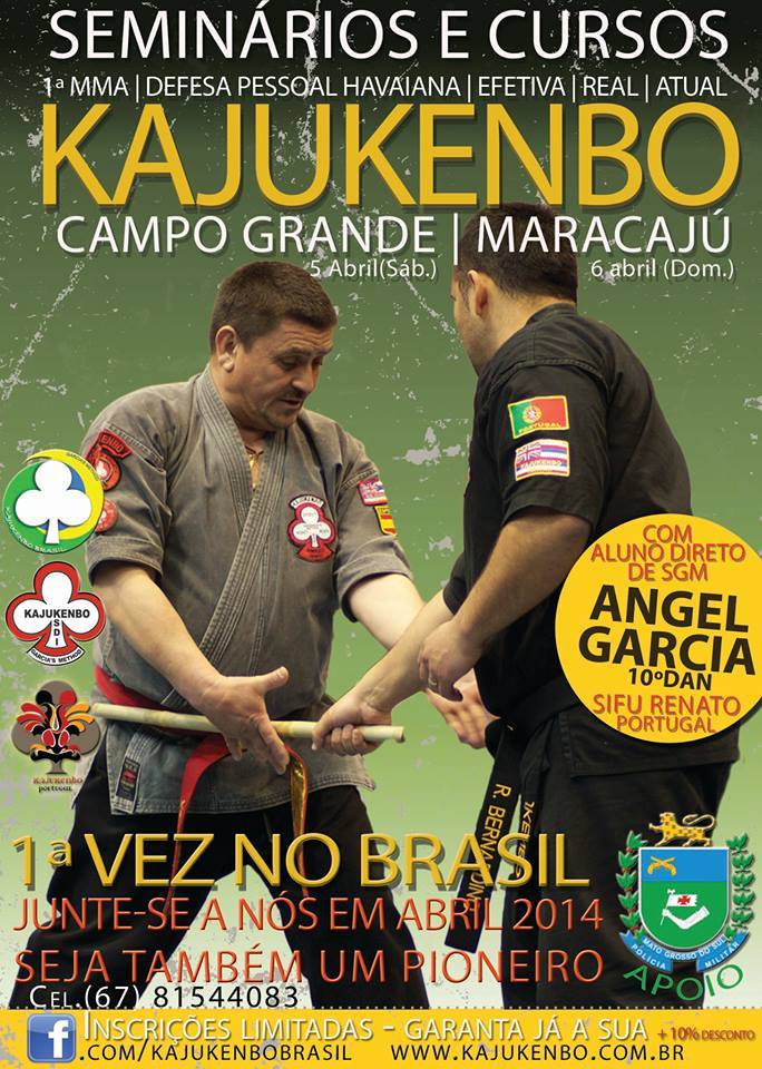 Seminário de arte Kajukenbo ocorre amanhã em Campo Grande, ensinando o uso da defesa pessoal
