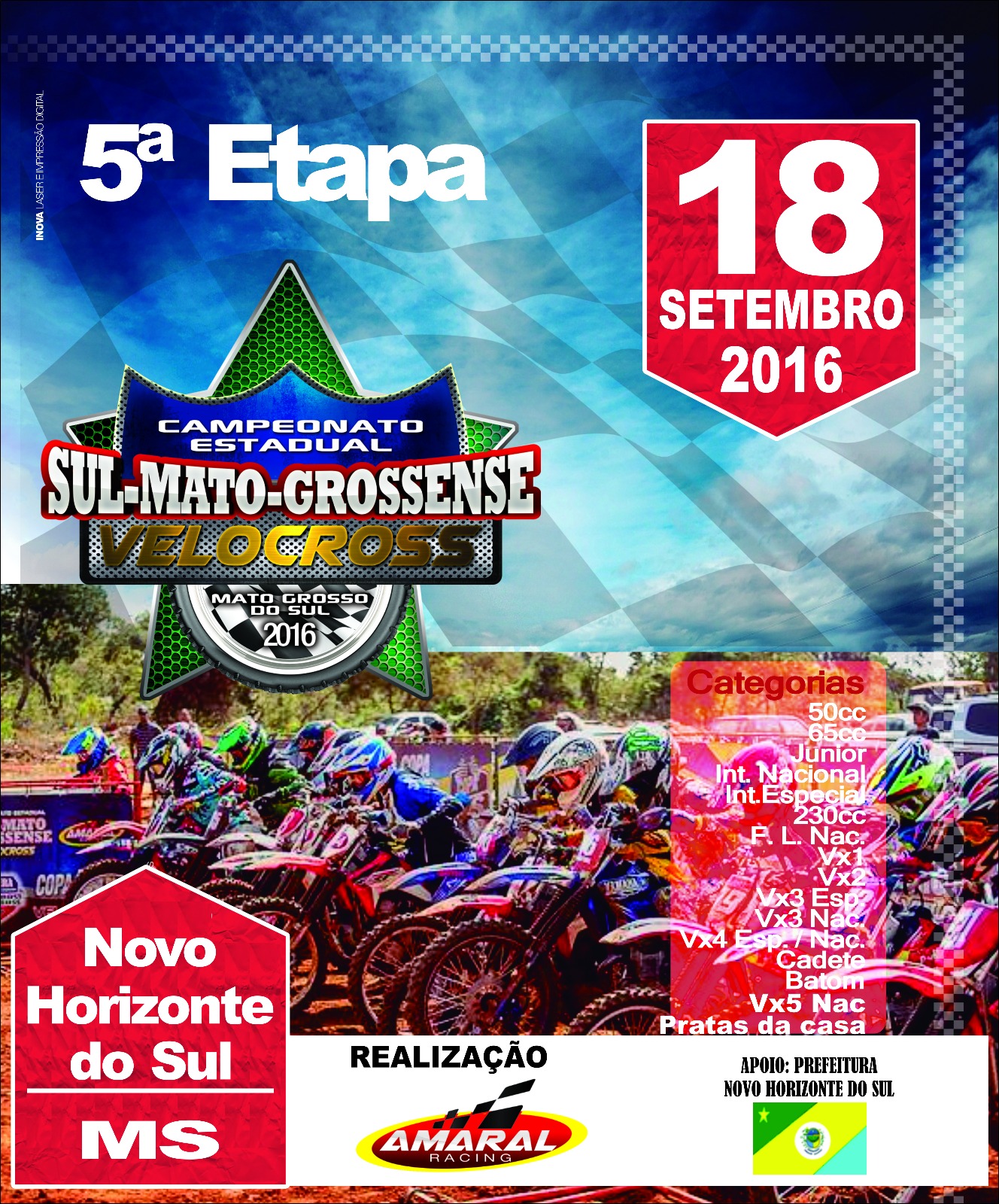 Campeonato Estadual segue com quinta etapa em Novo Horizonte do Sul
