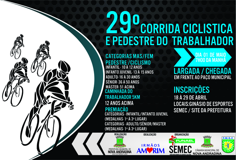 Nova Andradina realiza 29ª Corrida Ciclística e Pedestre