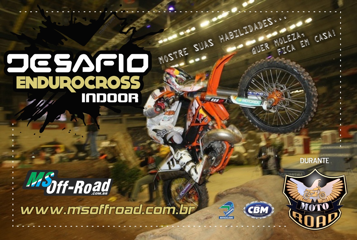 Campo Grande recebe Desafio Endurocross Indoor em setembro