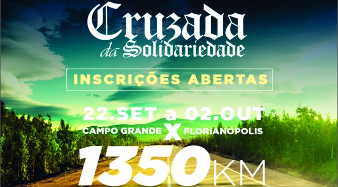 Cruzada da Solidariedade reúne ciclistas para passeio de 1,3 mil km