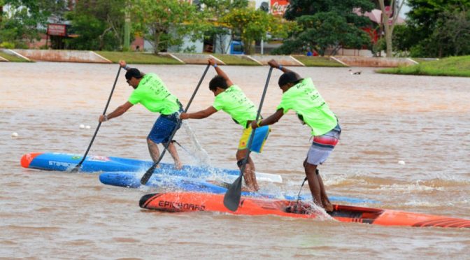 Primeiros vencedores dos Jogos Radicais: Stand Up Paddle 