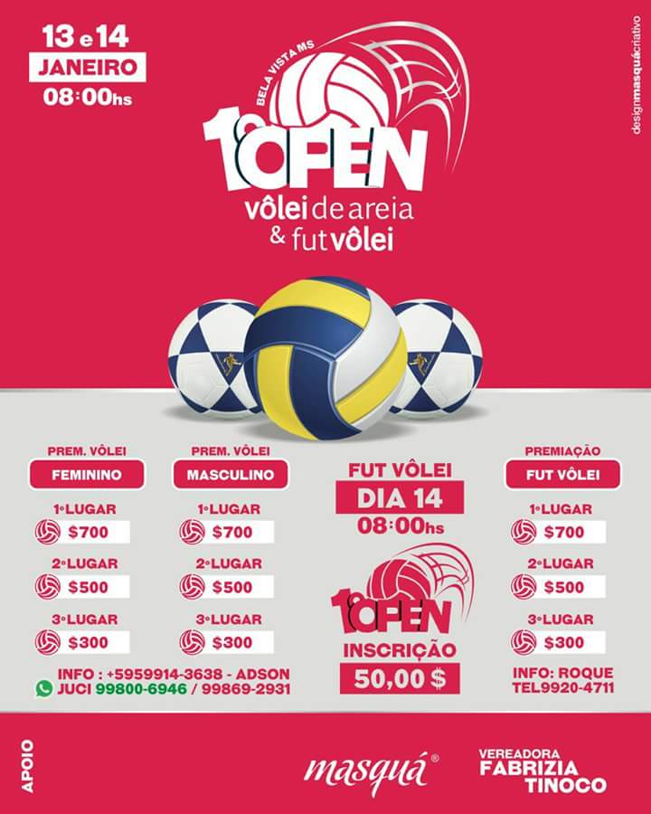 Bela Vista sedia Open de Vôlei de Areia e Futevôlei
