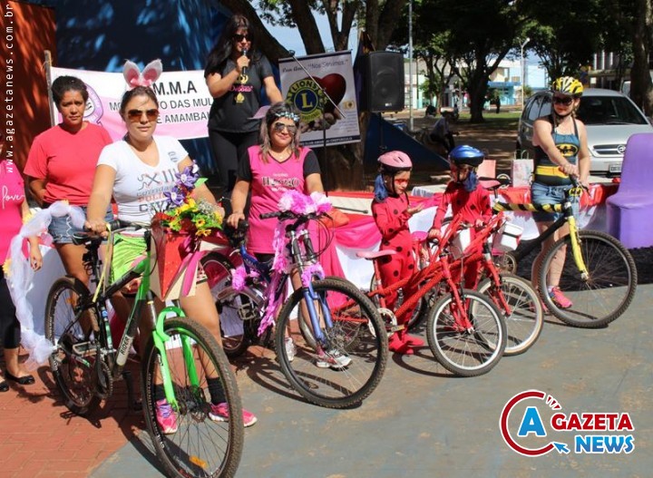 2ª Pedalada das Mulheres foi sucesso nesse domingo em Amambai
