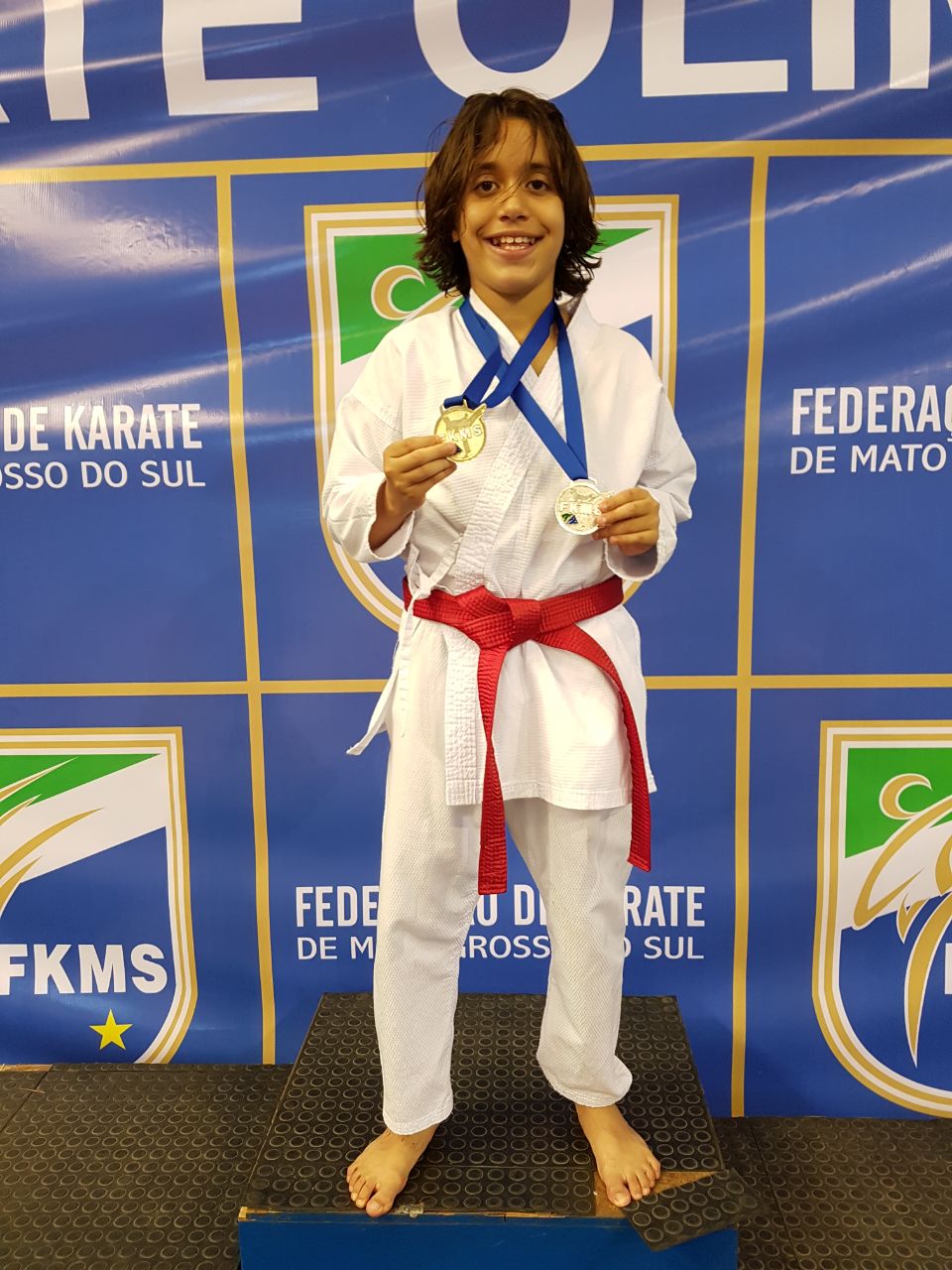 Enzo Gabriel se destaca na primeira etapa do Estadual de Karatê
