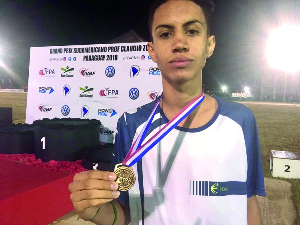 Atleta do Indaiá conquista pódio no Grand Prix Sudamericano de atletismo