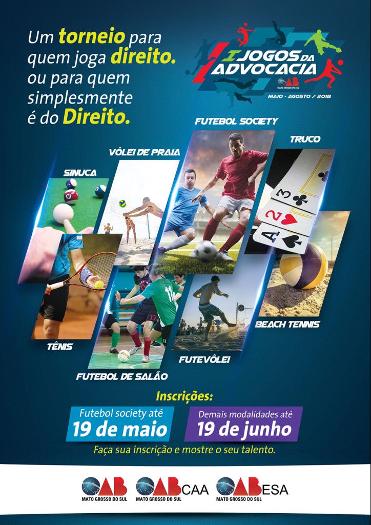 Jogos da Advocacia recebem inscrições para estagiários