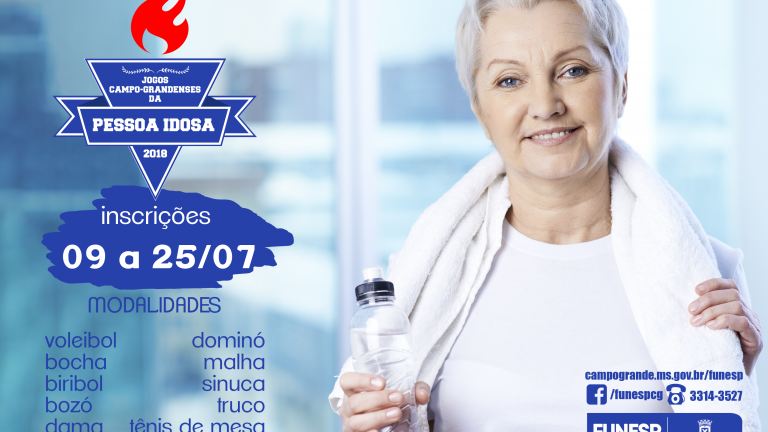 Jogos da Pessoa Idosa abrem inscrições na segunda-feira