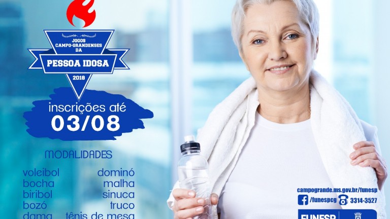 Funesp recebe inscrições para os Jogos da Pessoa Idosa