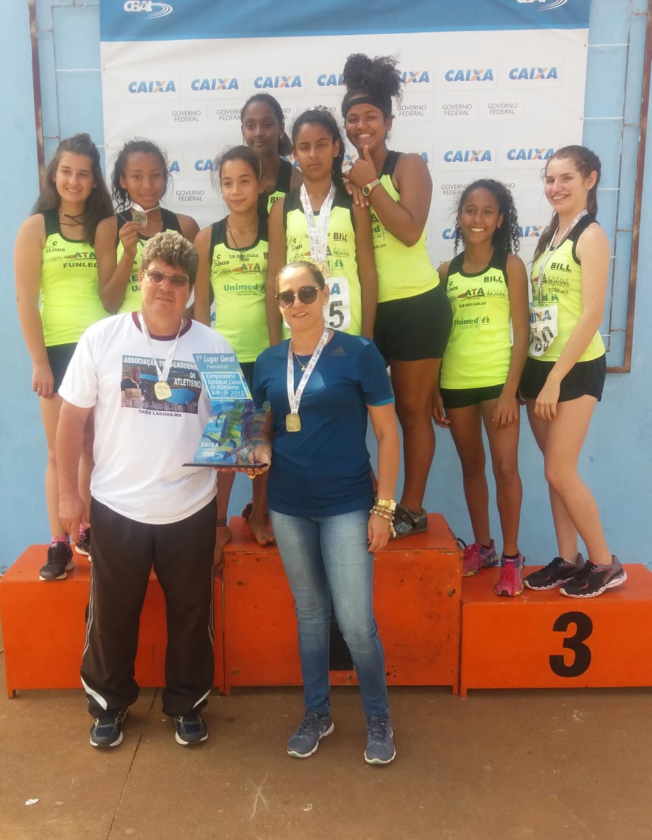 Meninas de Três Lagoas vencem todas as modalidades e conquistam primeiro lugar em Estadual de Atletismo