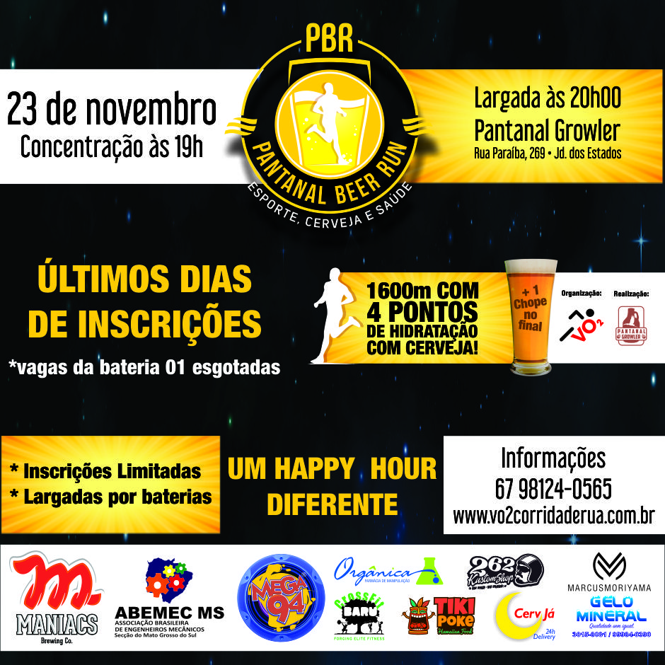 Pantanal Beer Run: A corrida pra quem curte cerveja e até salame 