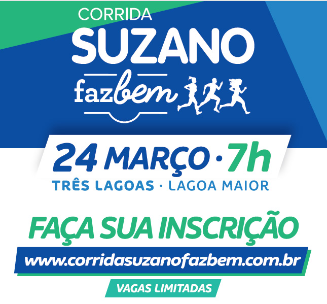 Corrida Suzano Faz Bem acontece neste domingo em Três Lagoas
