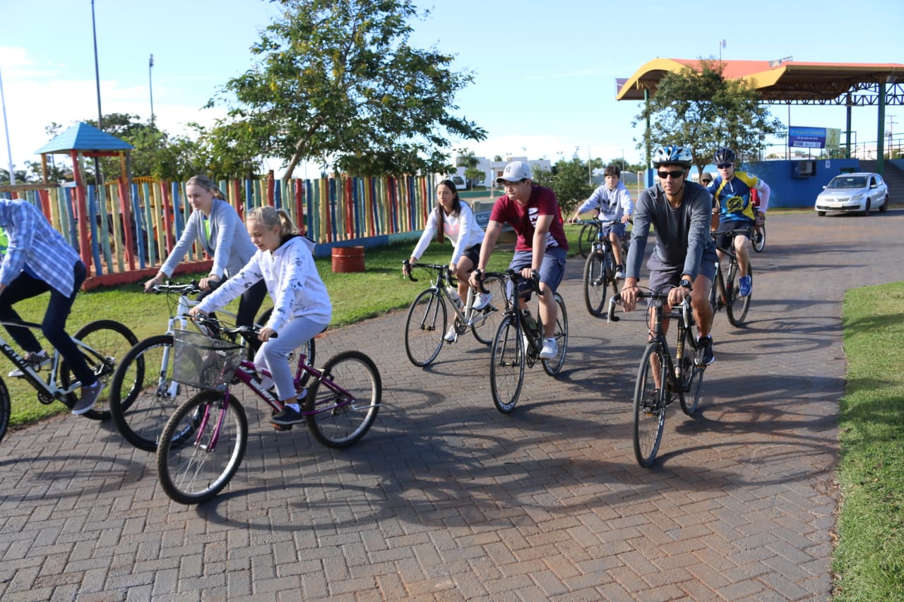 Passeio Ciclístico reuniu sul-chapadenses para a conscientização no trânsito