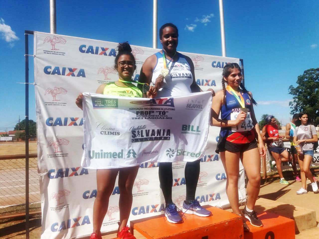Equipe feminina de Três Lagoas vence Estadual de Atletismo