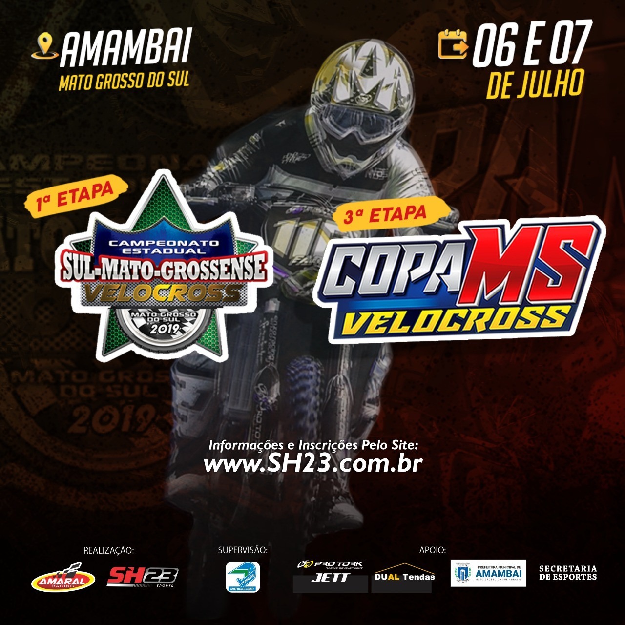 Amambai recebe Campeonato Estadual e e Copa MS de Velocross no fim de semana﻿