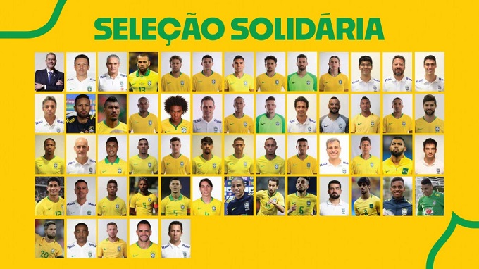 CBF monta 'Seleção Solidária' que ajudará 32 mil famílias