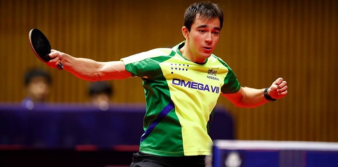 Hugo Calderano é prata no Campeonato Alemão de Tênis de Mesa