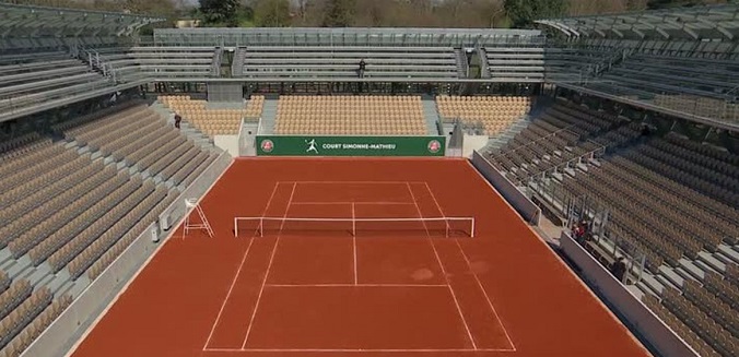 Roland Garros terá público limitado a 60% do estádio