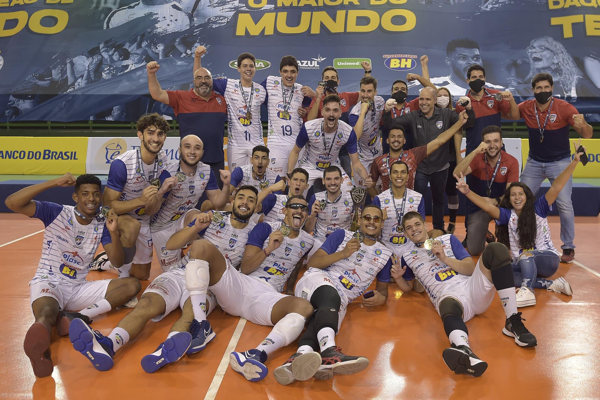 JF Vôlei vence a decisão e é campeão invicto na Superliga B