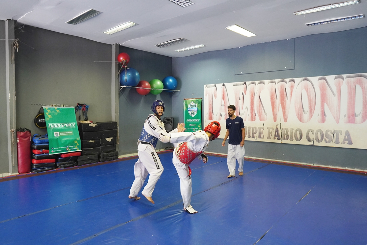 Taekwondo é o primeiro a definir campeões nos Jogos Escolares de MS