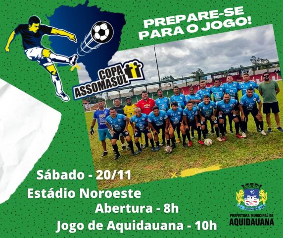 Copa Assomasul será realizada neste sábado em Aquidauana