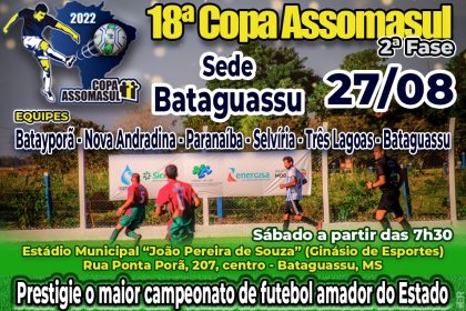 Equipe de Três Lagoas disputa 16ª etapa da Copa Assomasul neste sábado