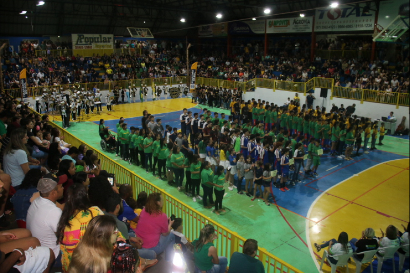 Abertura dos Jogos Olímpicos é sucesso de público em Chapadão do Sul