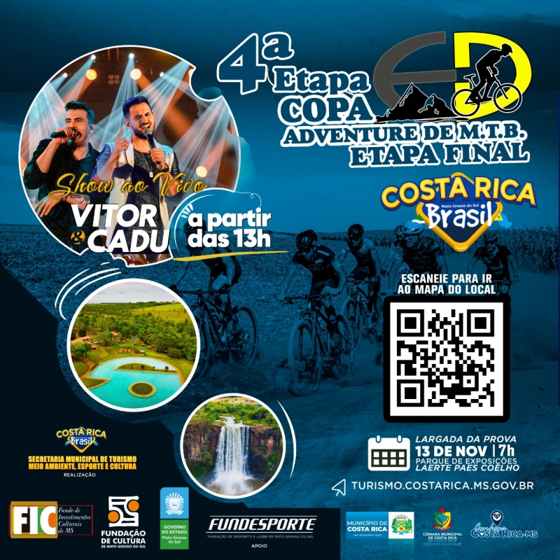 Costa Rica sedia final da Copa Adventure de Mountain Bike no domingo