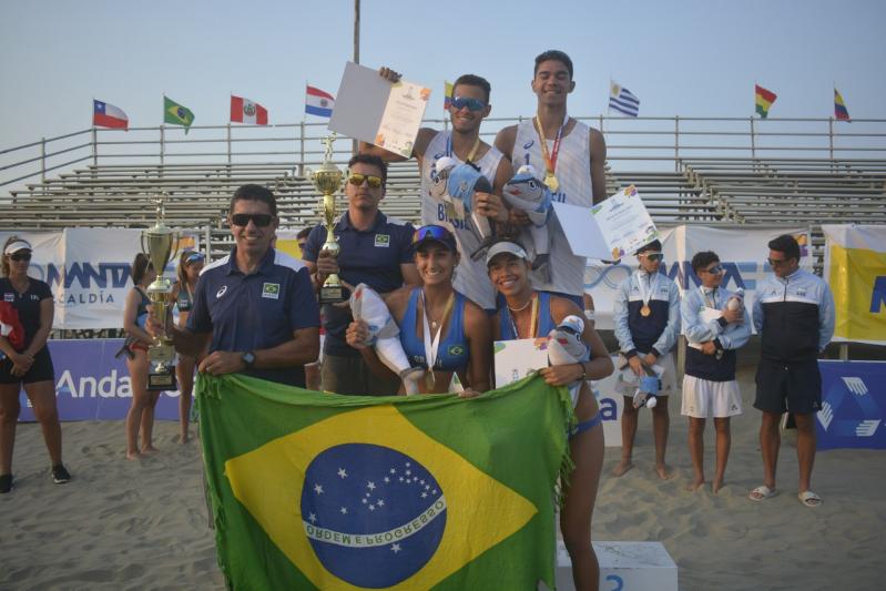Brasil conquista dois ouros e garante vagas no Mundial de Vôlei de Praia