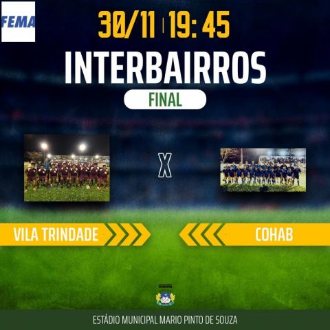 Hoje tem final do Campeonato Interbairros de Aquidauana
