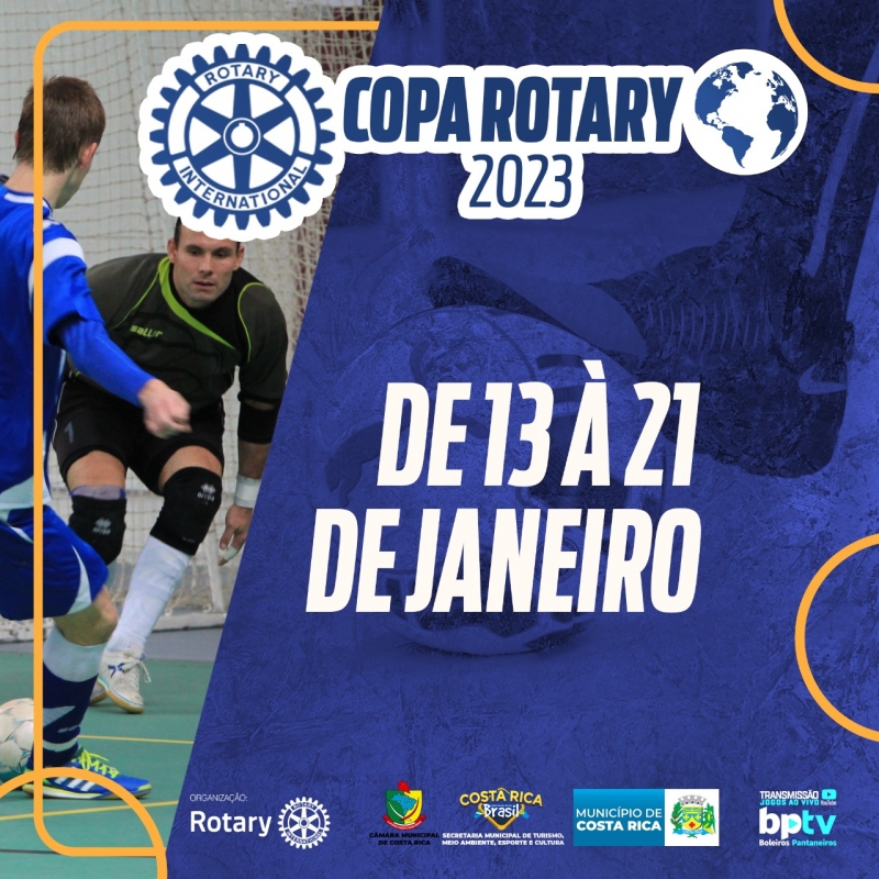  19ª edição da Copa Rotary de Futsal inicia dia 13 em Costa Rica