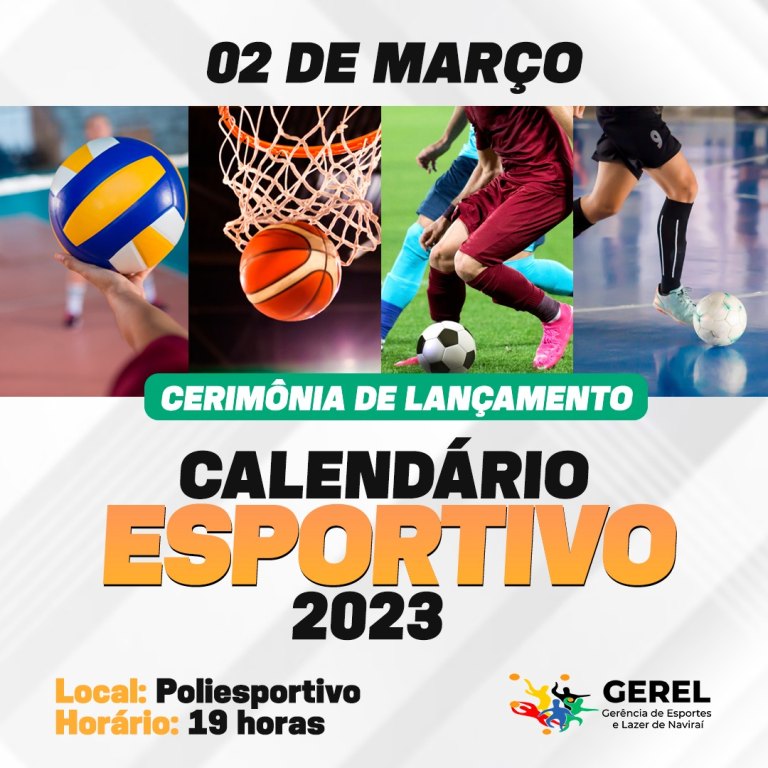Prefeitura de Naviraí lançará o calendário de eventos esportivos 2023
