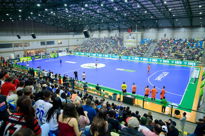 Arena Maracaju recebe a Supercopa Masculina de Futsal nesta quarta