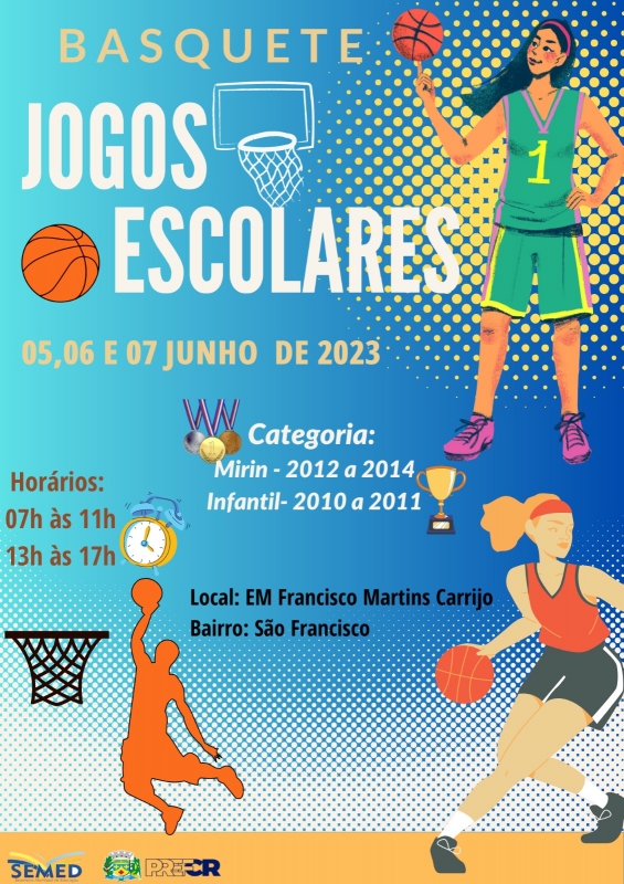 Jogos Escolares de Costa Rica terá modalidade Basquetebol em junho