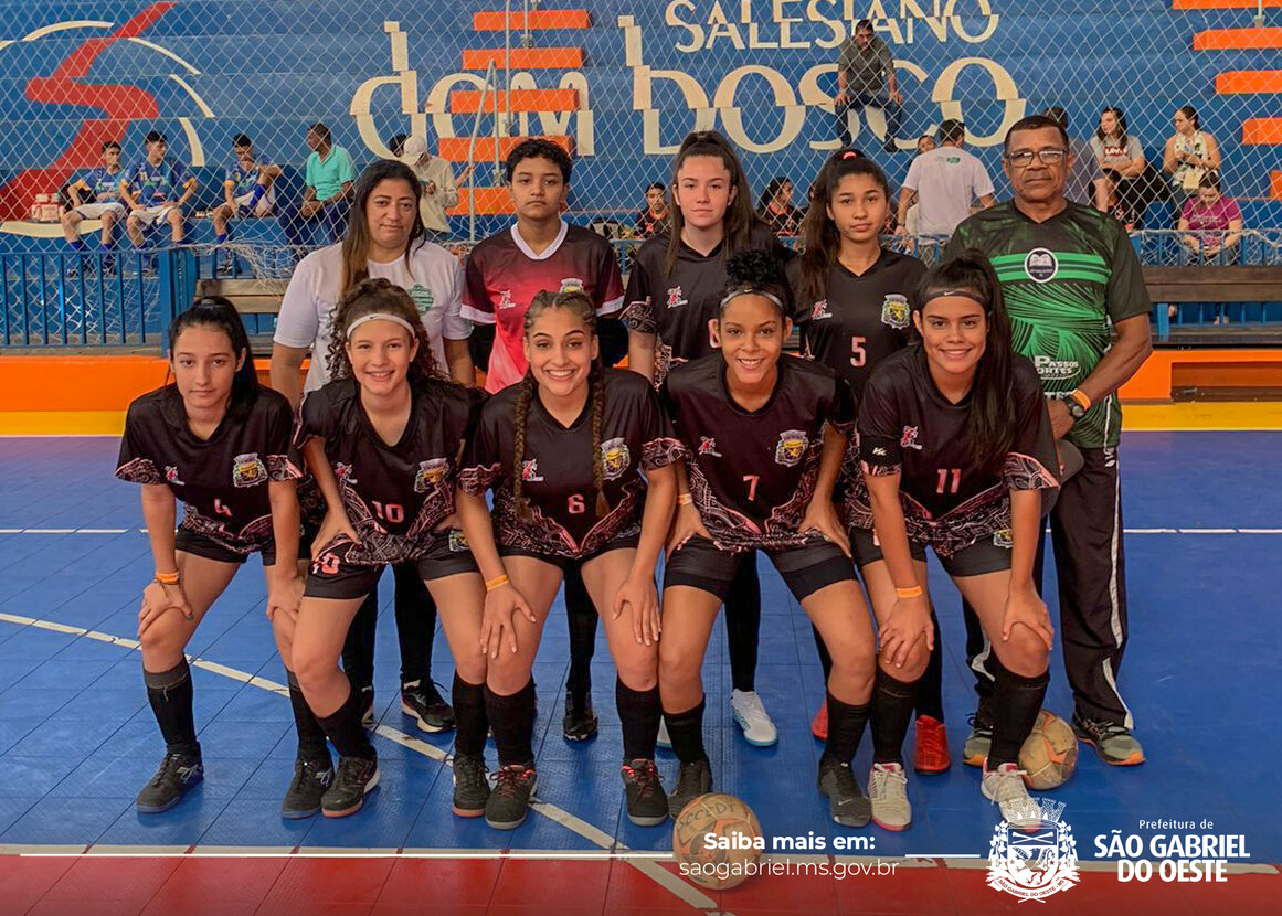 Equipe feminina de São Gabriel do Oeste conquista o 3 lugar no futsal