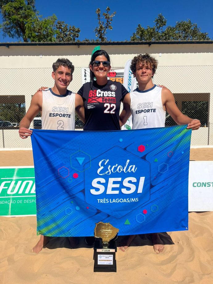 Atletas de vôlei de praia de TL vencem Jogos Escolares da Juventude