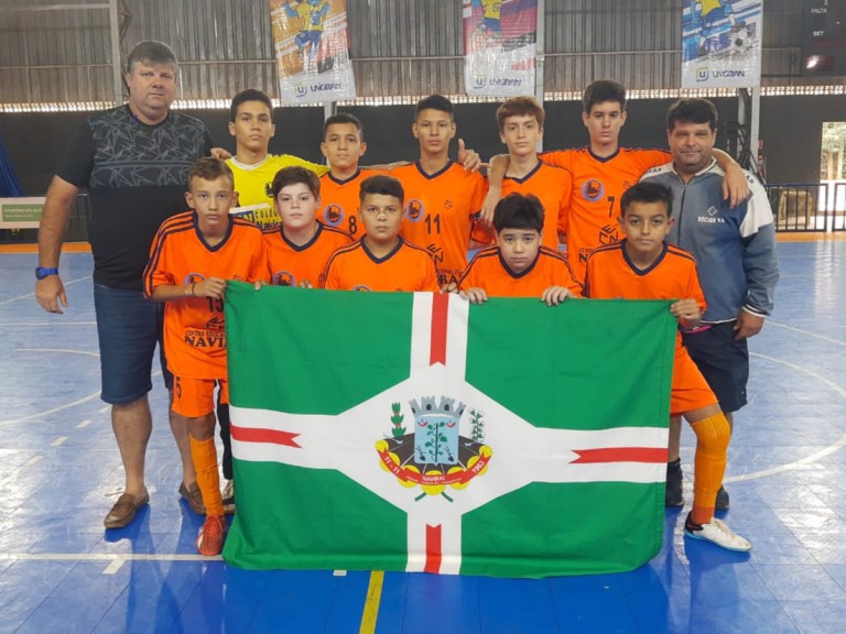Futsal 12 a 14 anos de Naviraí é semifinalista dos Jogos Escolares