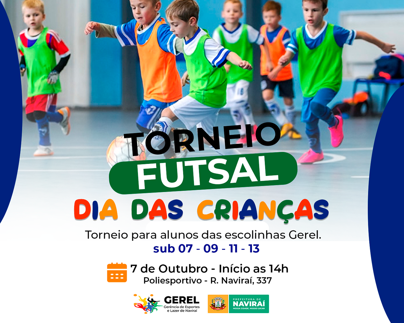 Naviraí fará Torneio de Futsal em comemoração ao Dia das Crianças