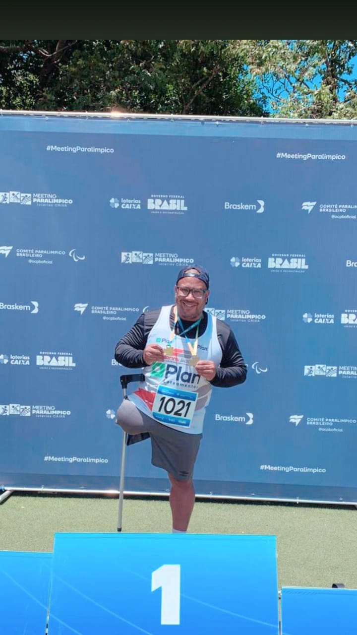 Thiago Amaral, de Campo Grande, conquista duas medalhas no atletismo