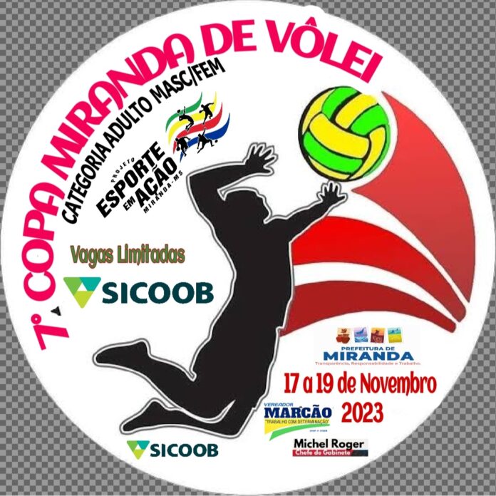 Disputa da 7ª Copa Miranda de Voleibol acontece dia 17 de novembro