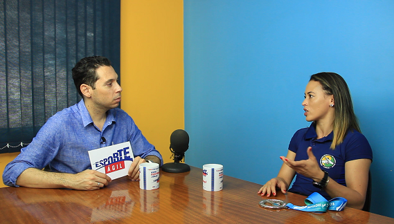 Esporte Ágil entrevista novamente Edineia Camargo