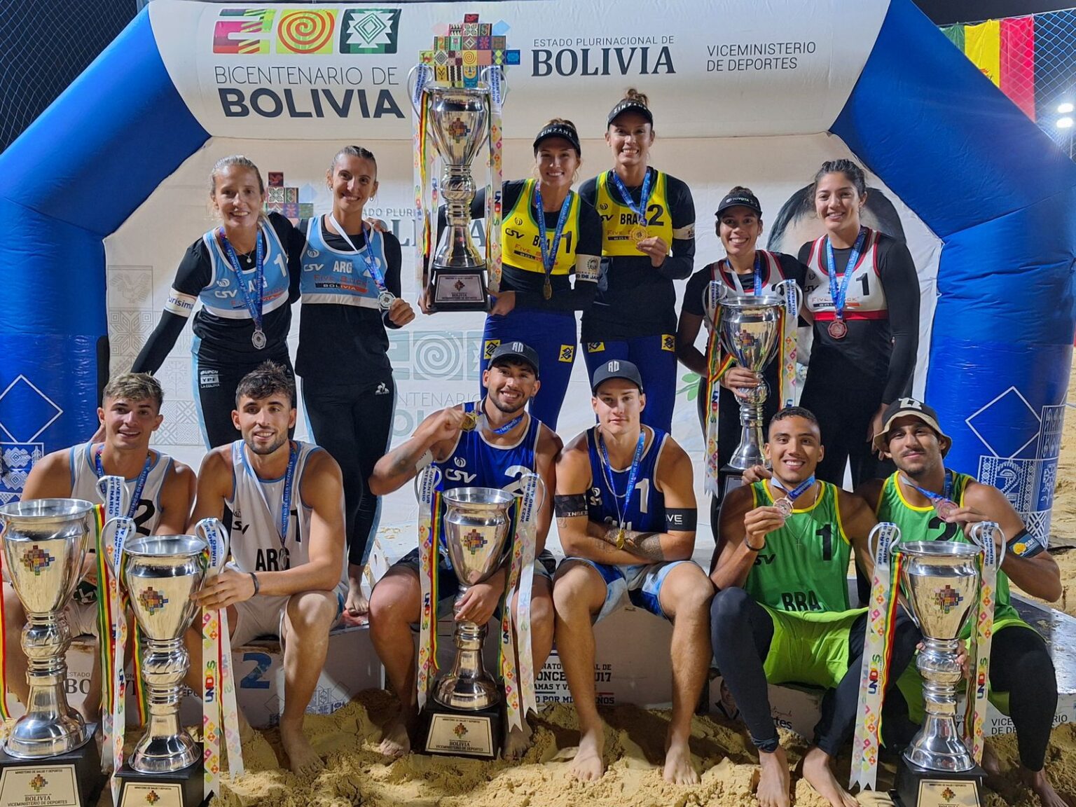 Vitória e Hegê vencem 3° etapa do Circuito Sul-Americano de vôlei de praia