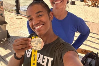Três-lagoense conquista prata na Copa Regional de Vôlei de Praia