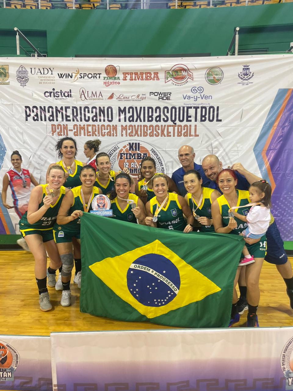 Com atletas de MS, Brasil conquista Pan-americano de Basquete Master no México