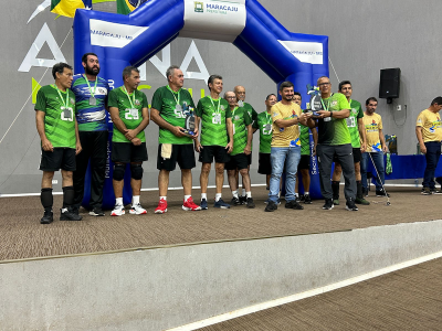 Vôlei adaptado 60+ de Jardim brilha no Festival Linguicito em Maracaju