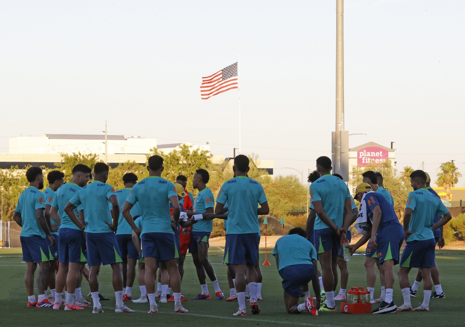 Seleção realiza primeiro treino em Las Vegas