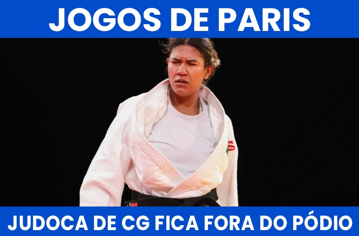 Judoca de CG fica fora do pódio nos Jogos Paralímpicos de Paris 2024