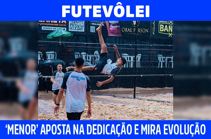 João Acosta aposta na dedicação e mira evolução no futevôlei 